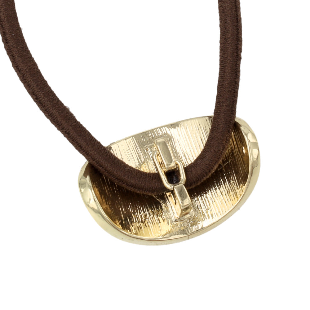 Mini Bicolor Oval Hair Tie