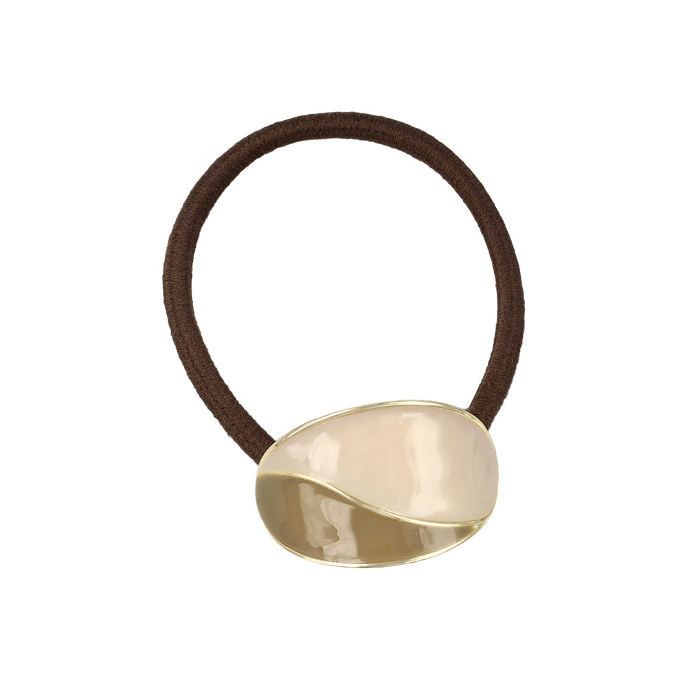 Mini Bicolor Oval Hair Tie