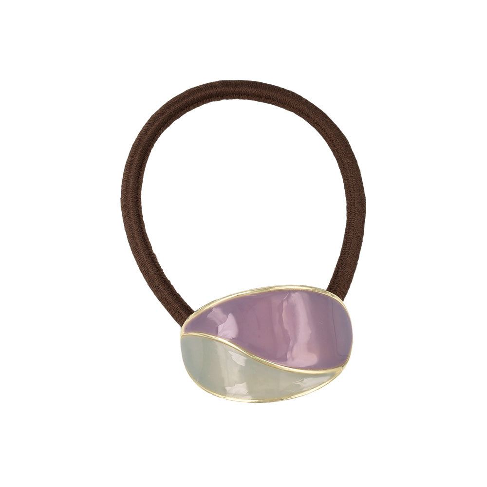 Mini Bicolor Oval Hair Tie