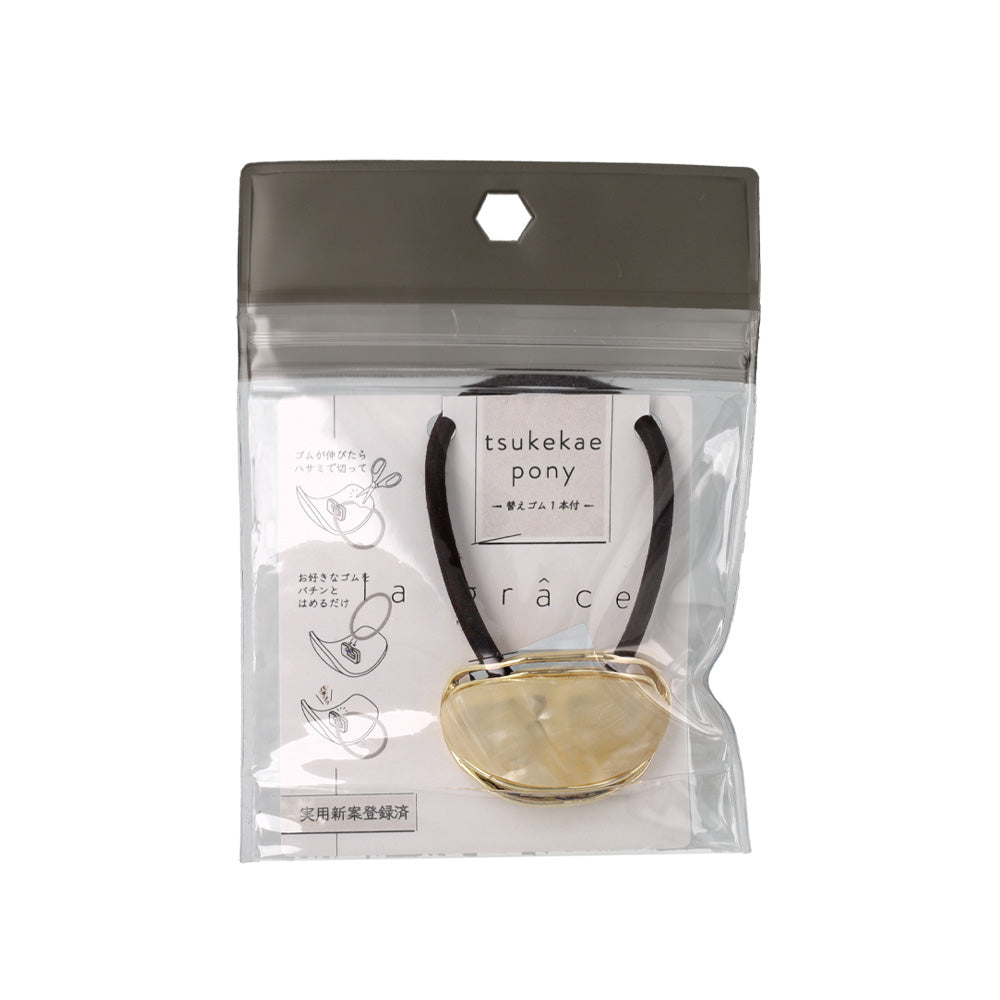 Oval Marble Hair Tie