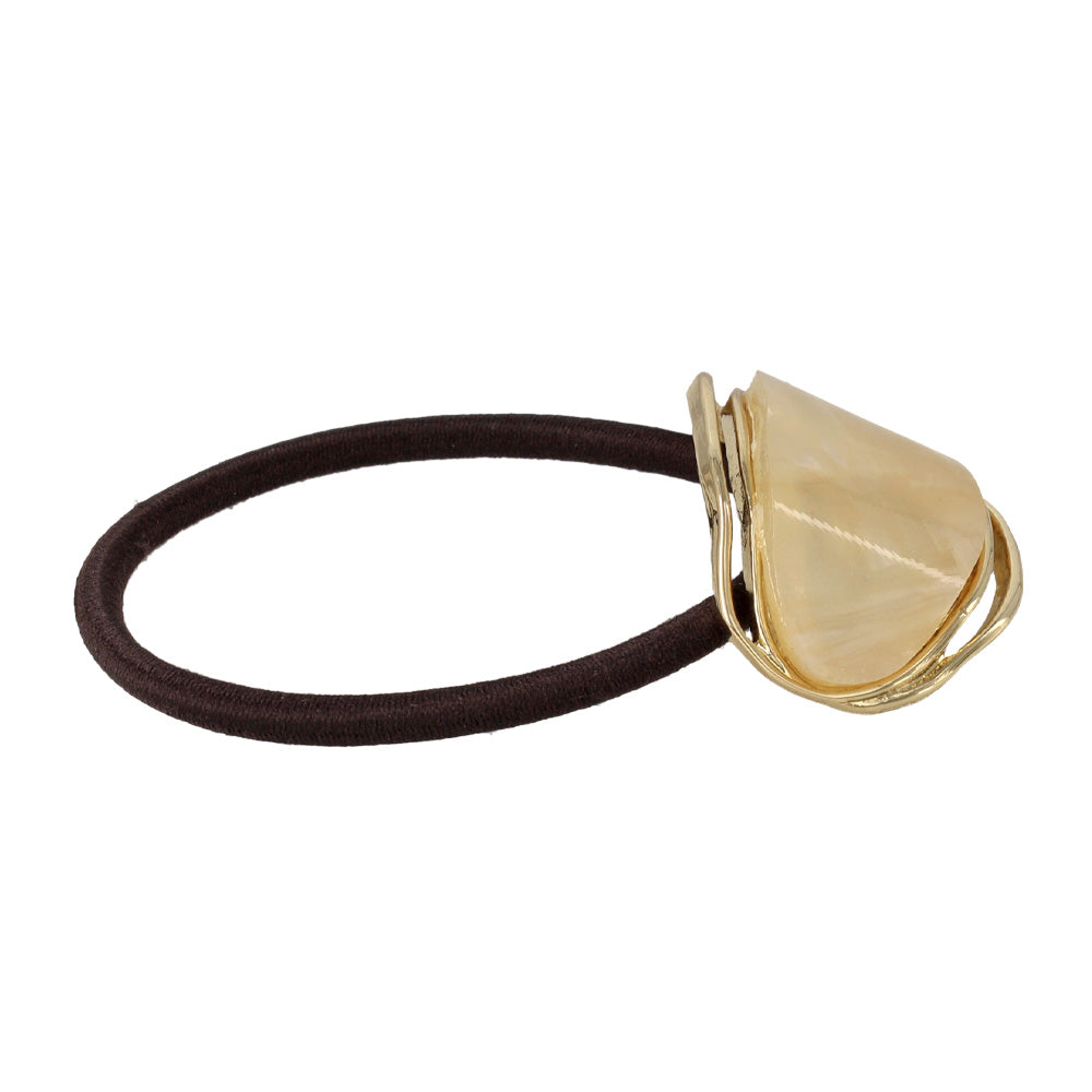 Oval Marble Hair Tie