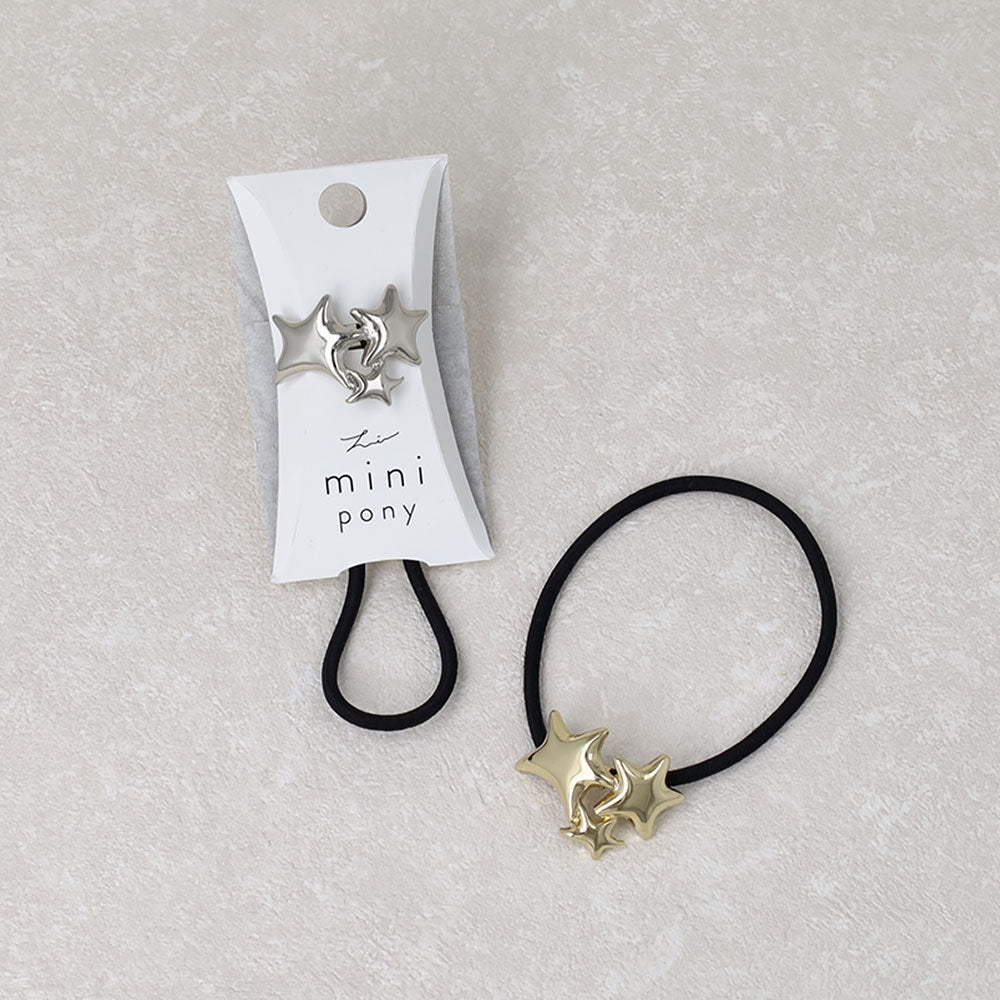 Triple Star Ponytail Holder