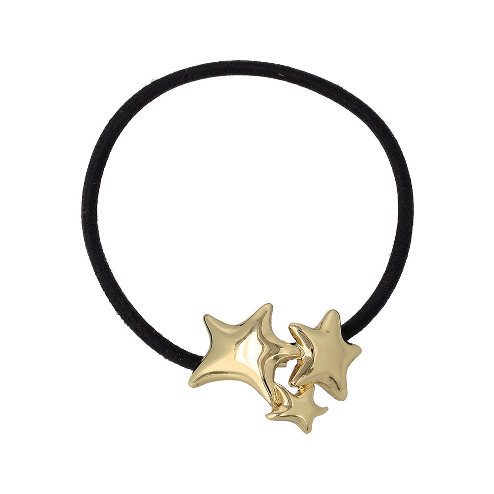 Triple Star Ponytail Holder