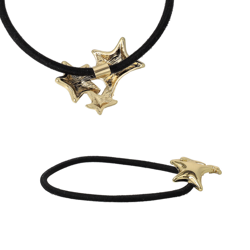 Triple Star Ponytail Holder