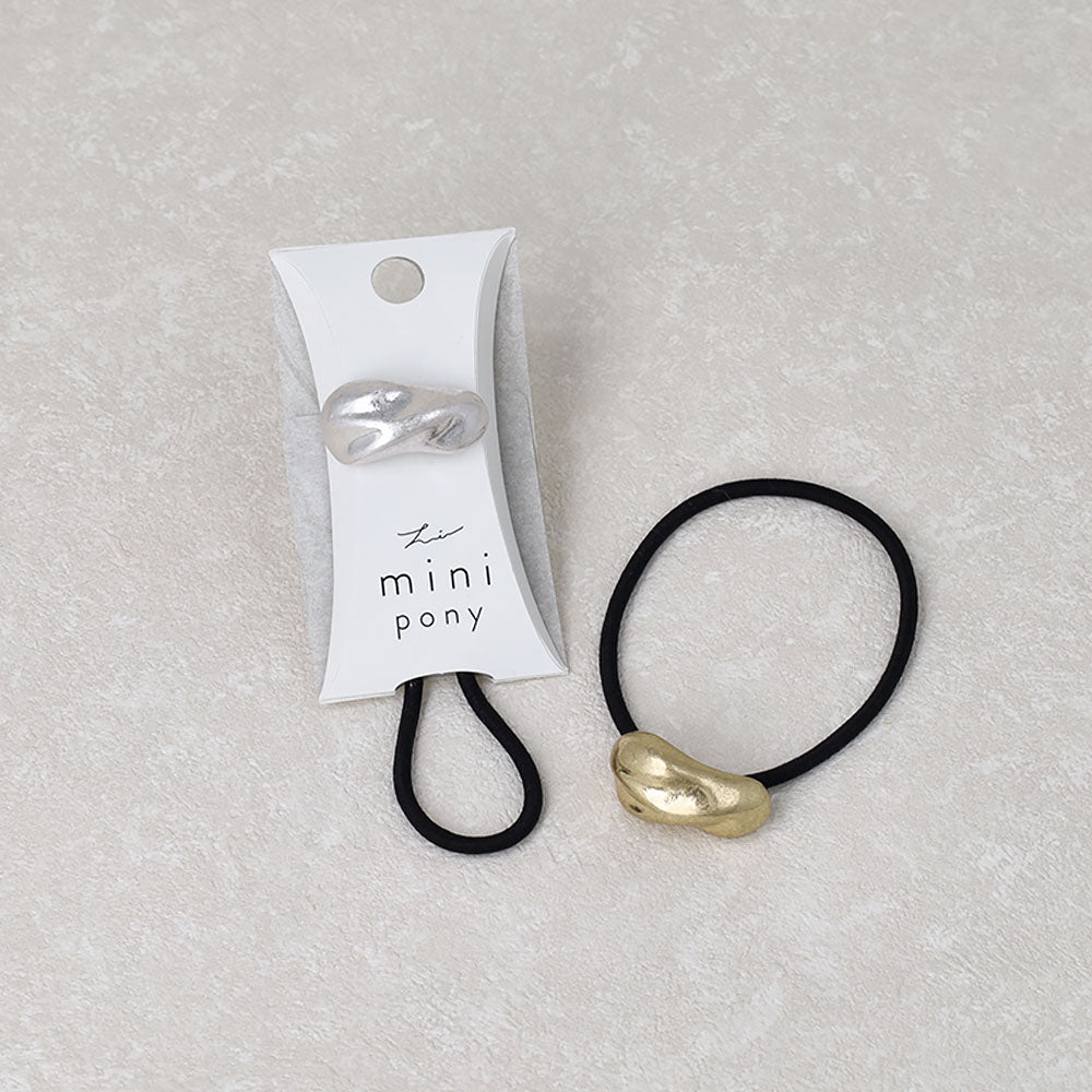 Textured Bean Ponytail Holder