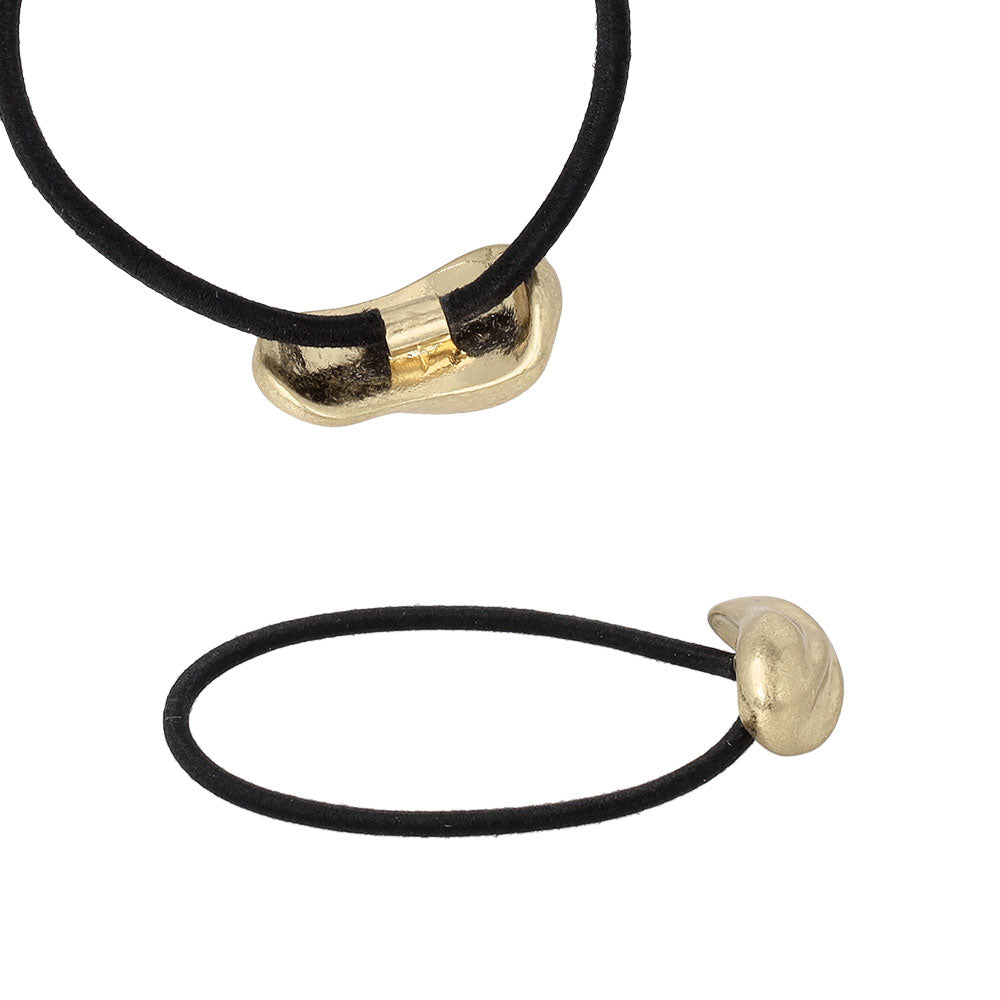 Textured Bean Ponytail Holder