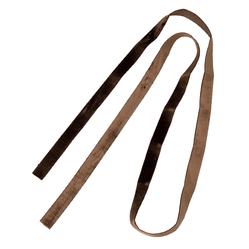 Long Brown Velvet Ribbon