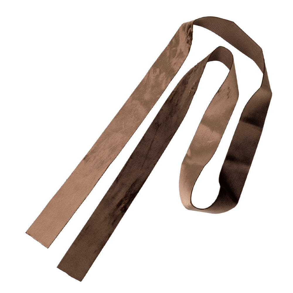 Long Brown Velvet Wide Ribbon