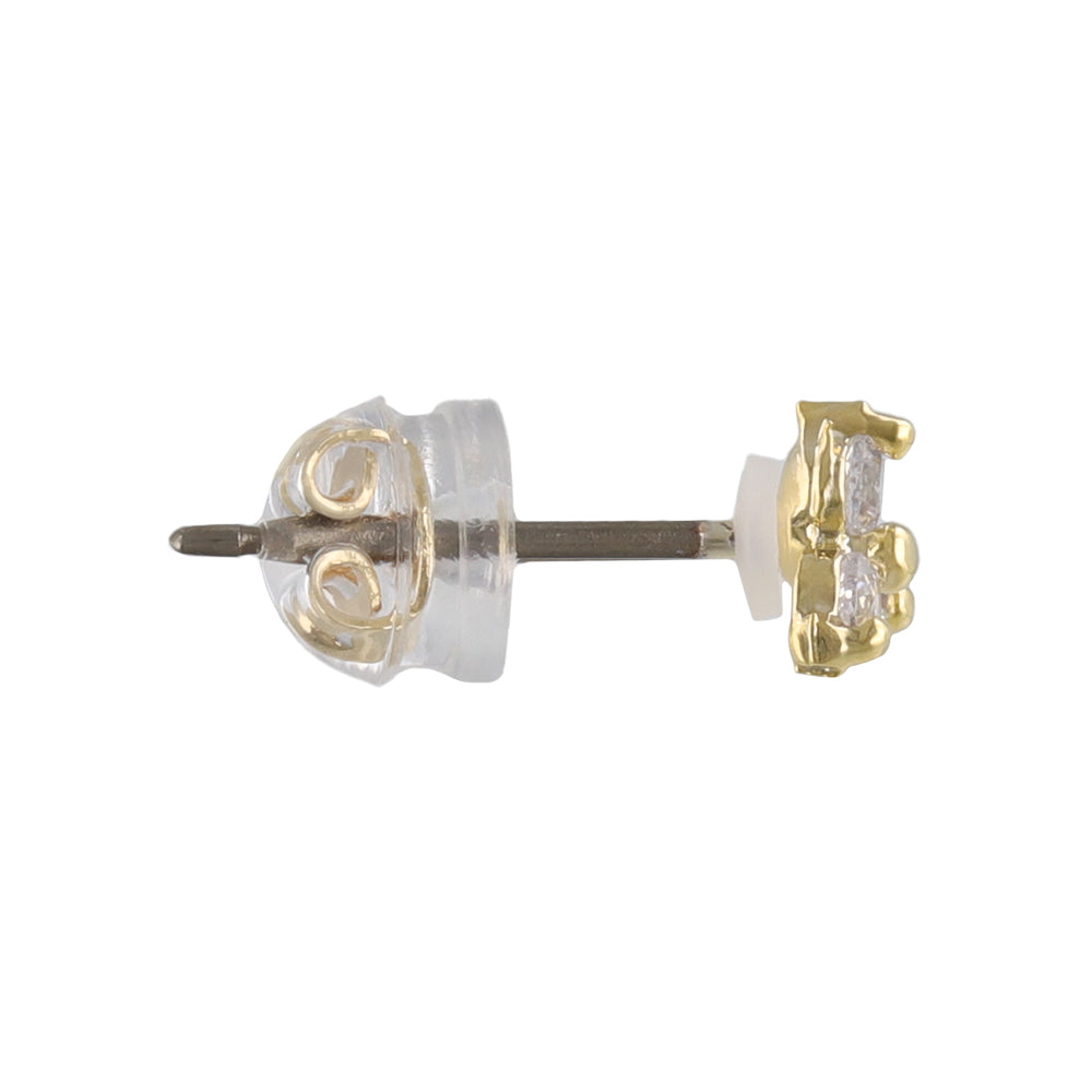 Triangle CZ Titanium Studs
