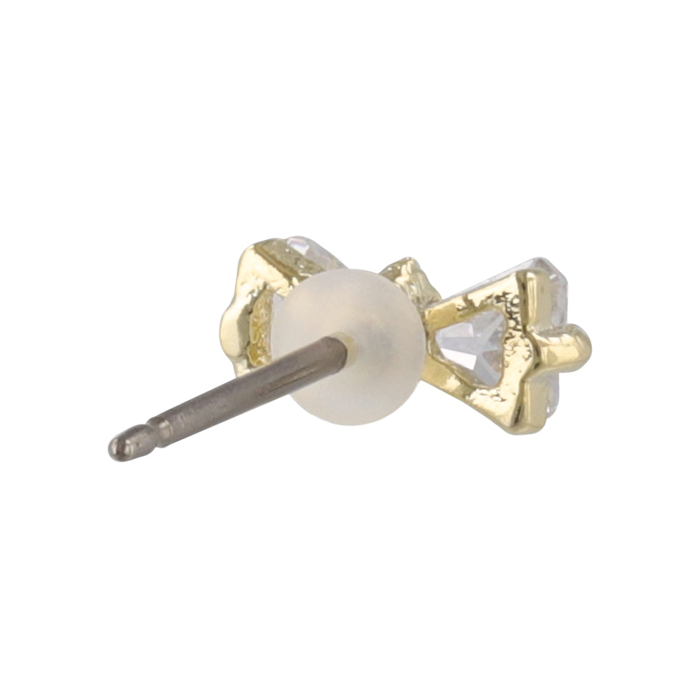 Bow CZ Titanium Studs