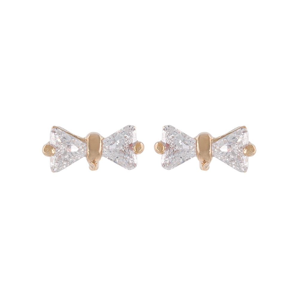 Bow CZ Titanium Studs