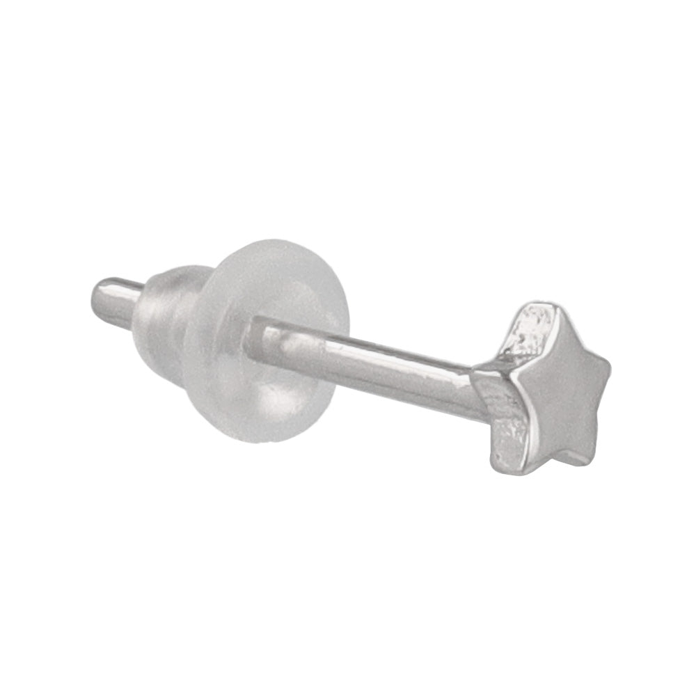 925 Silver Tiny Star Studs