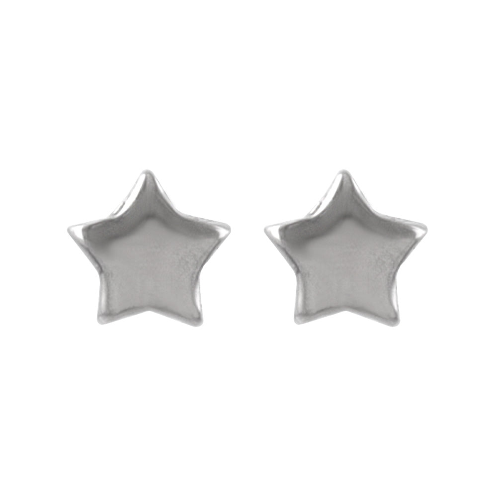 925 Silver Tiny Star Studs