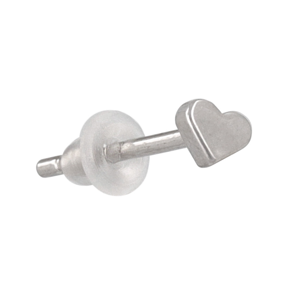 925 Silver Tiny Heart Studs