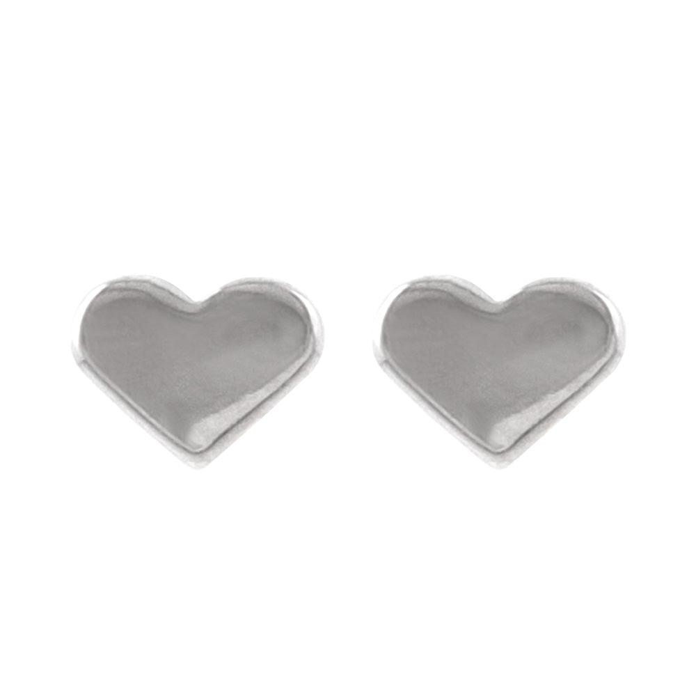 925 Silver Tiny Heart Studs