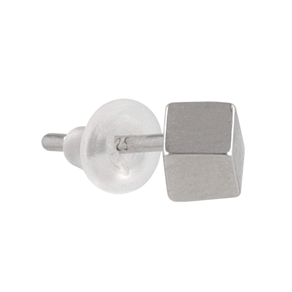 925 Silver Tiny Cube Studs