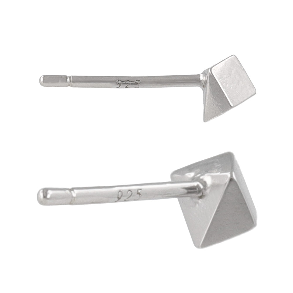 925 Silver Tiny Cube Studs