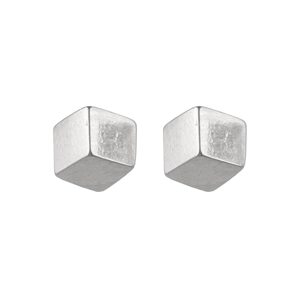 925 Silver Tiny Cube Studs