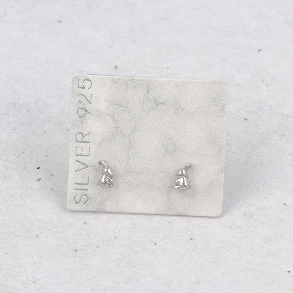 925 Silver Mini Rabbit Studs