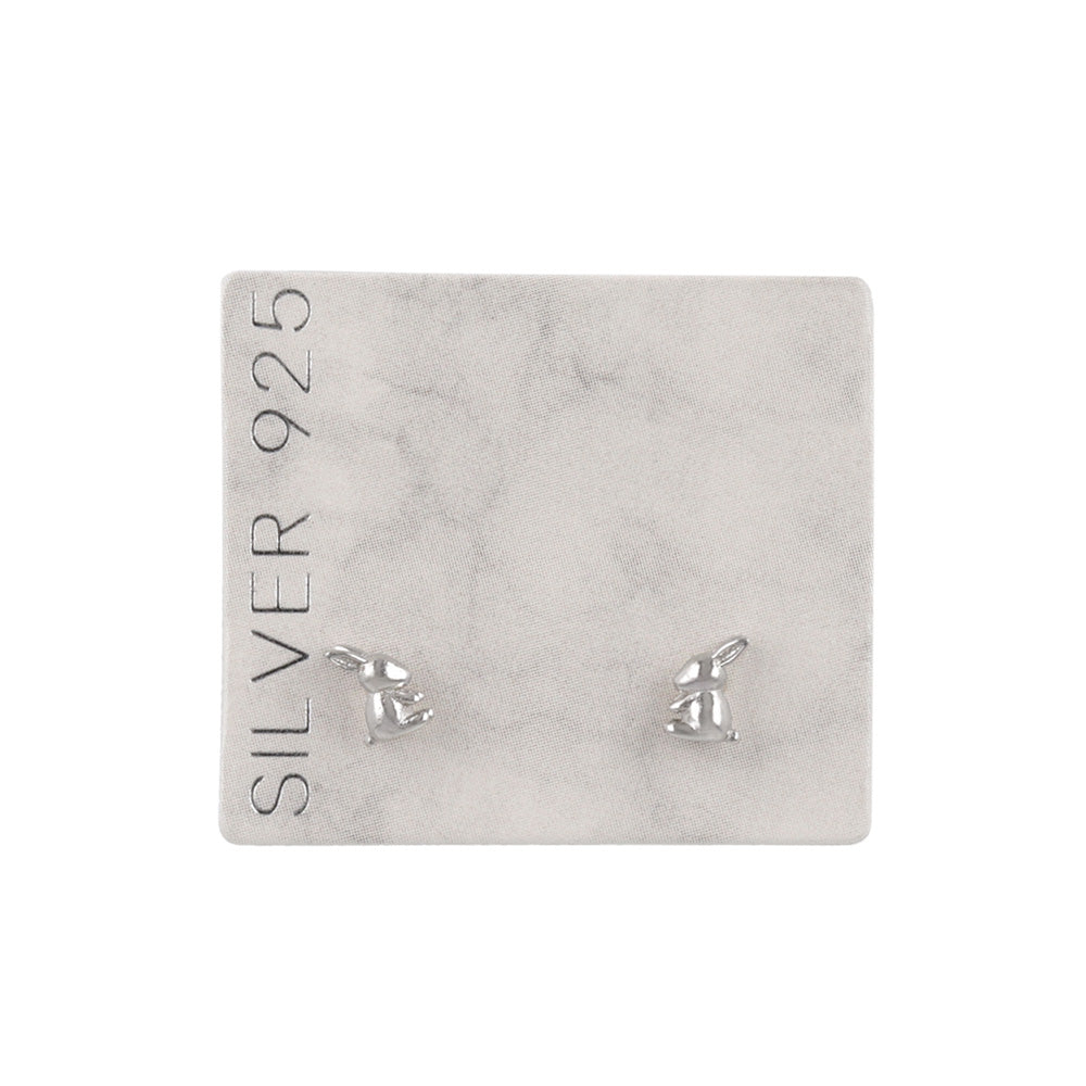 925 Silver Mini Rabbit Studs