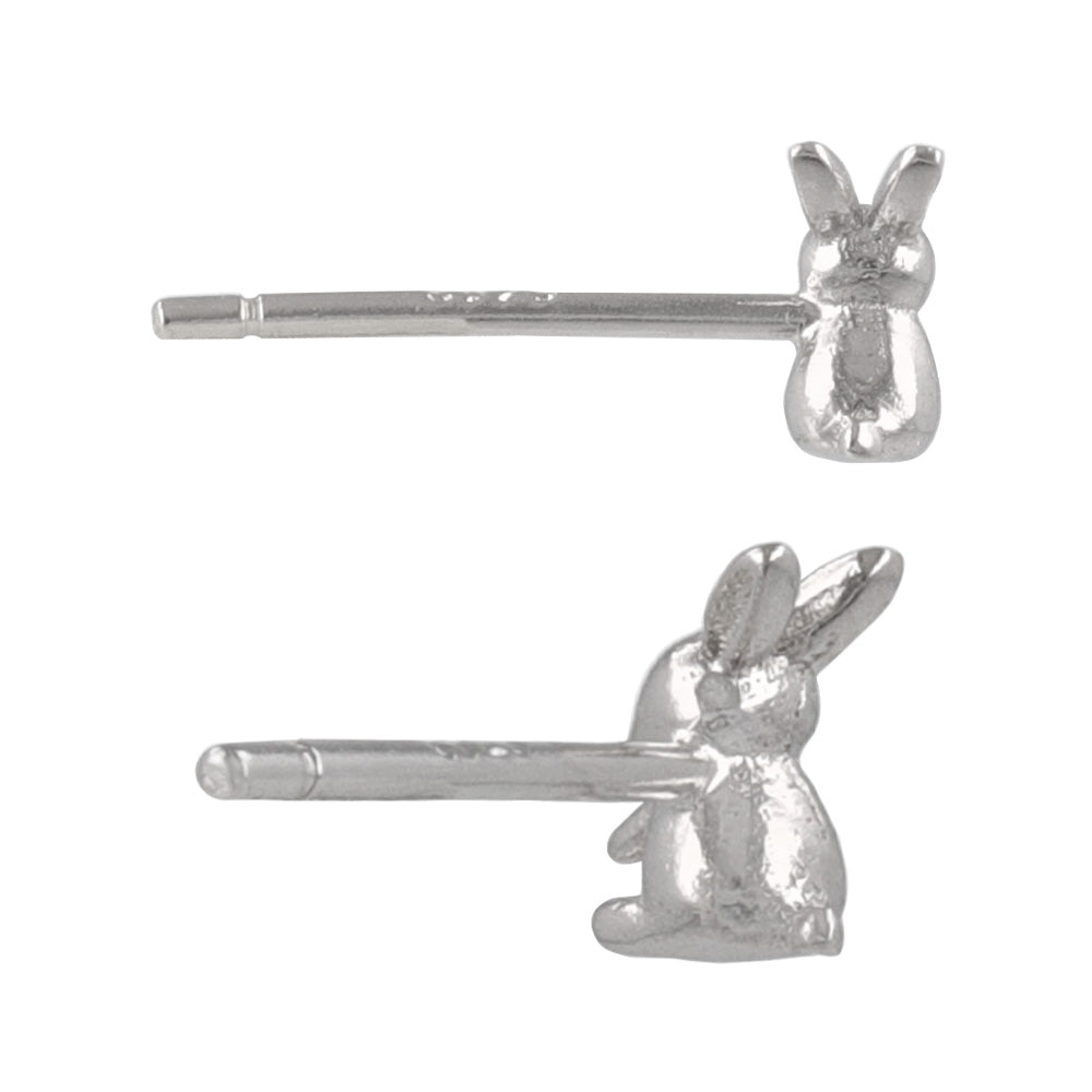 925 Silver Mini Rabbit Studs