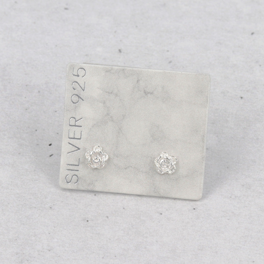 925 Silver Mini Rose Studs
