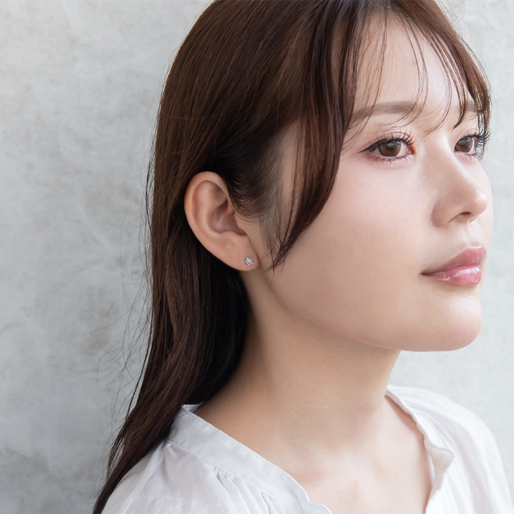 925 Silver Mini Rose Studs