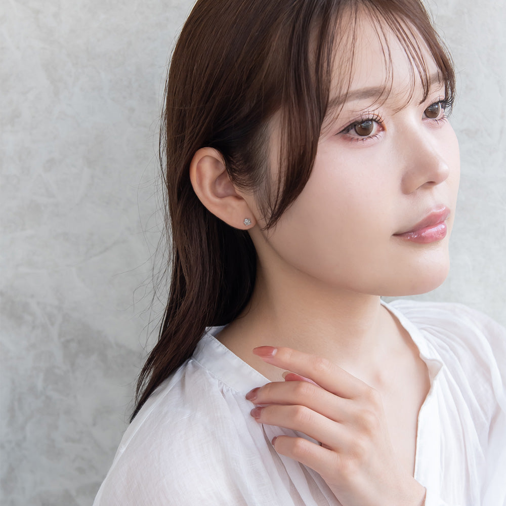 925 Silver Mini Rose Studs