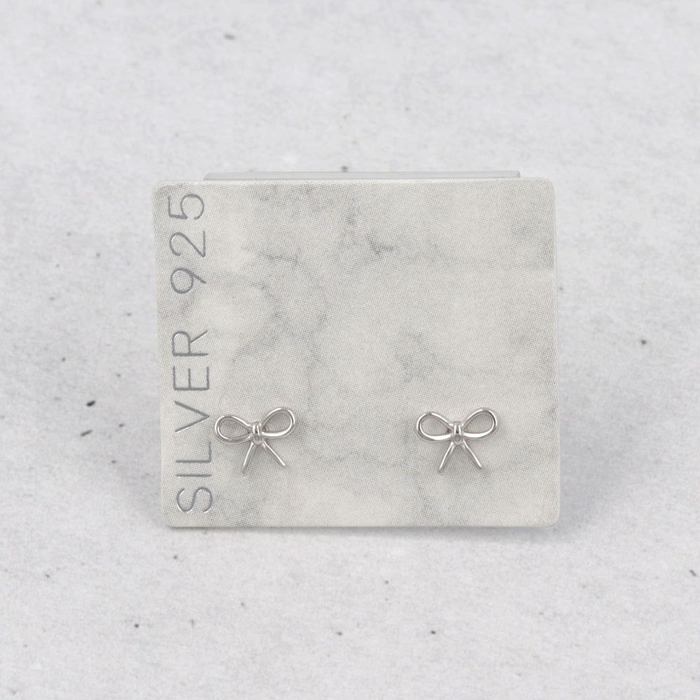925 Silver Mini Bow Studs