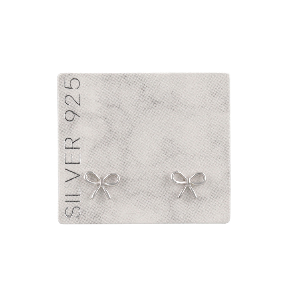 925 Silver Mini Bow Studs