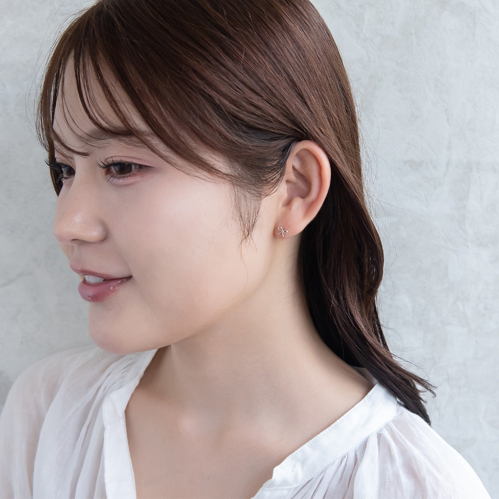 925 Silver Mini Bow Studs
