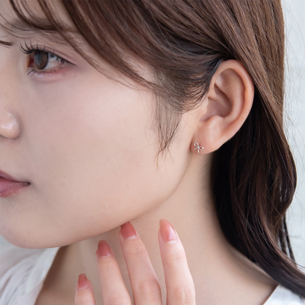 925 Silver Mini Bow Studs