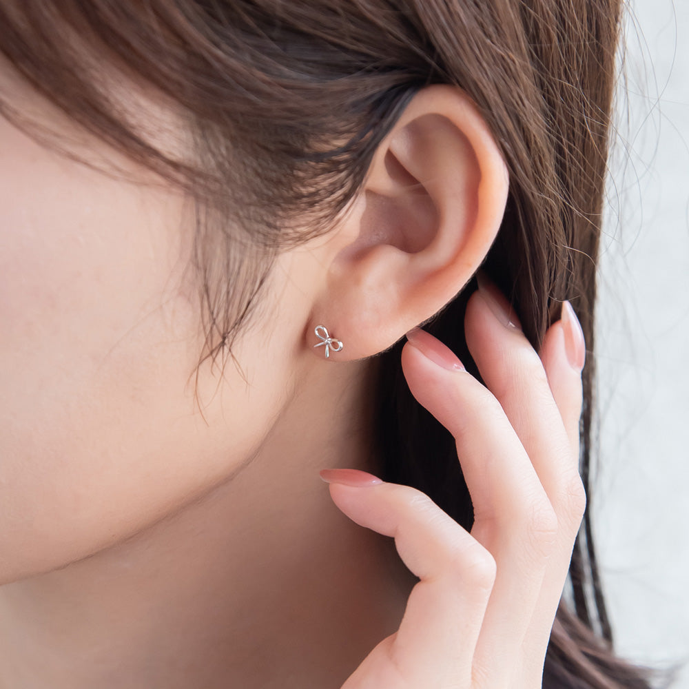 925 Silver Mini Bow Studs