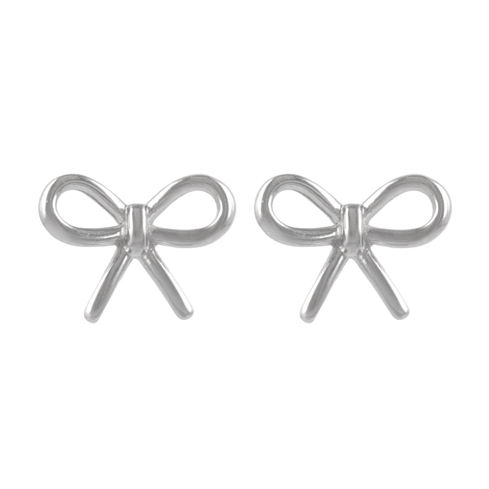 925 Silver Mini Bow Studs