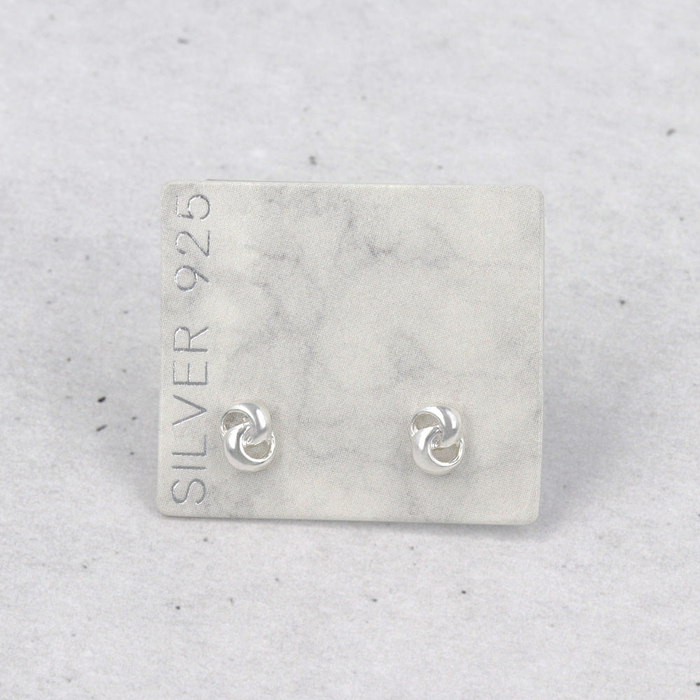 925 Silver Mini Knot Studs