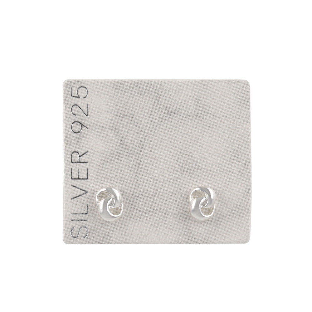 925 Silver Mini Knot Studs