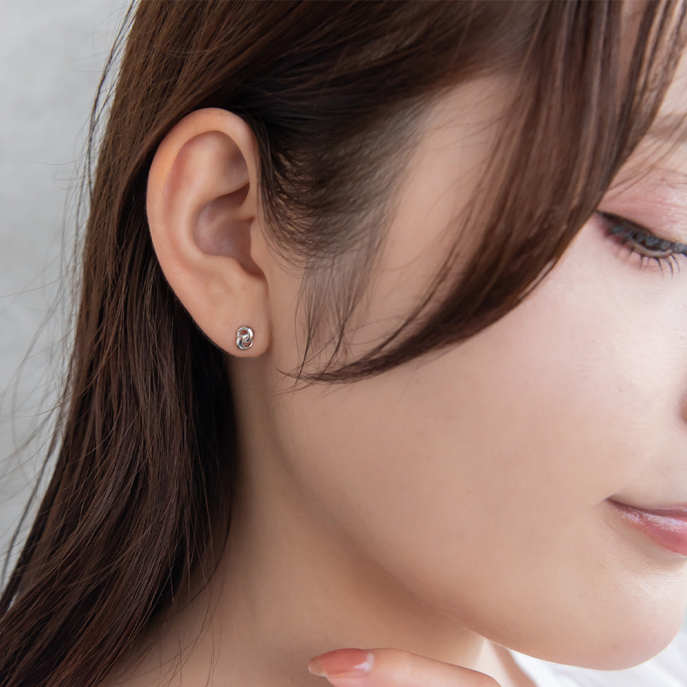 925 Silver Mini Knot Studs