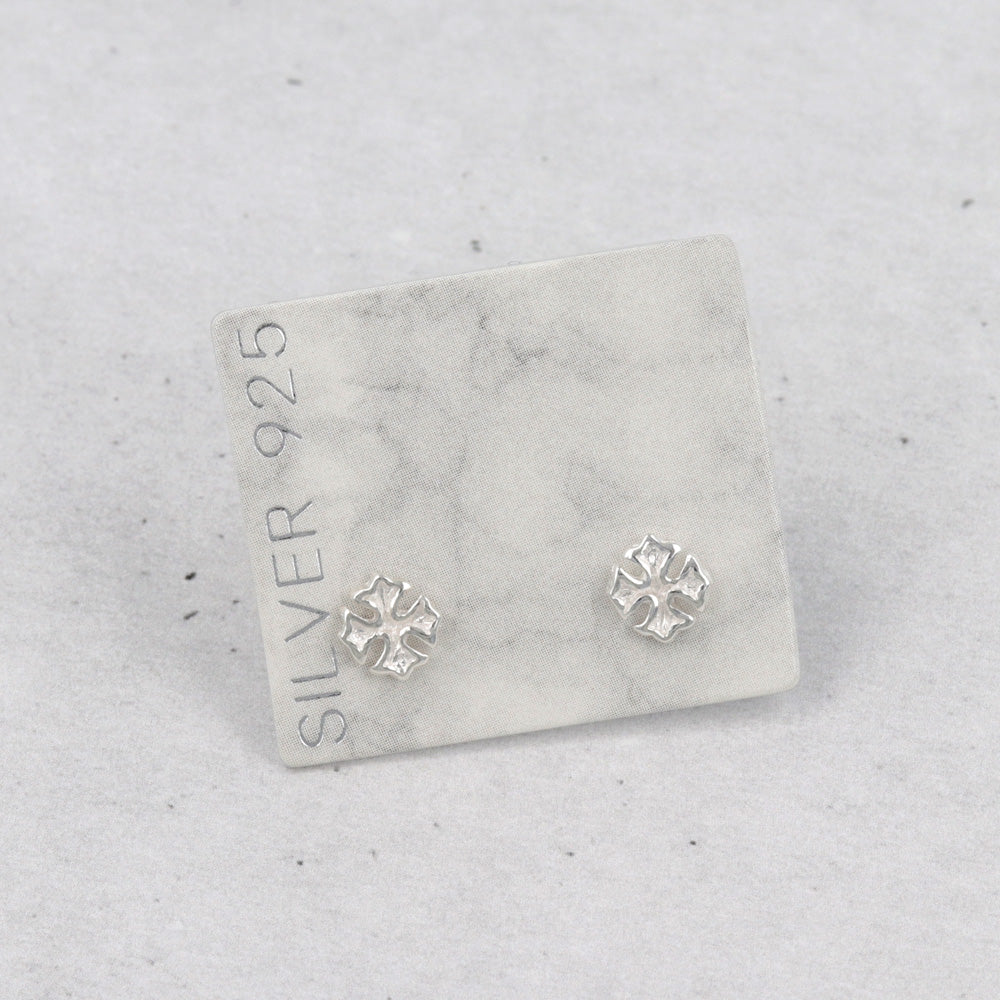 925 Silver Mini Cross Studs