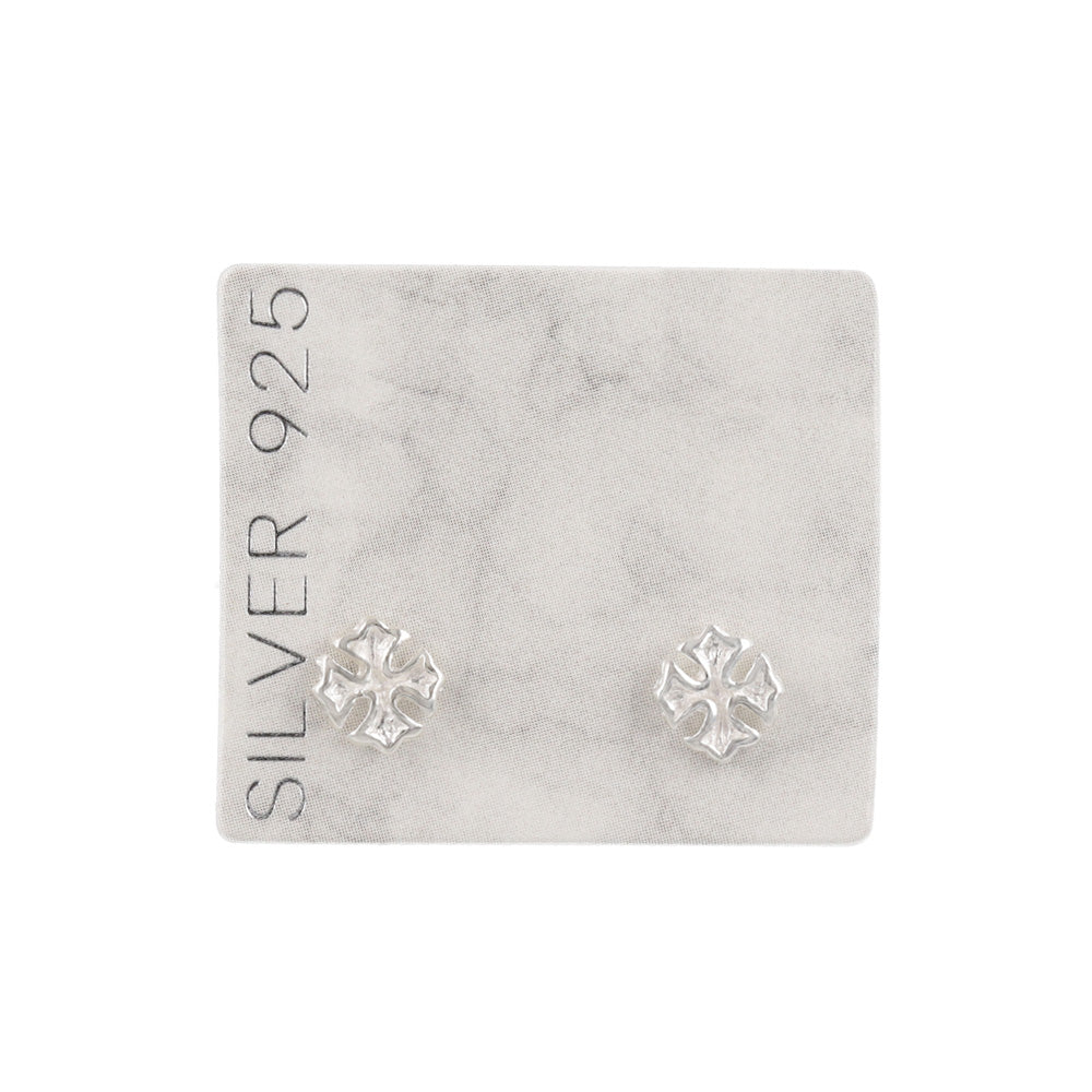 925 Silver Mini Cross Studs