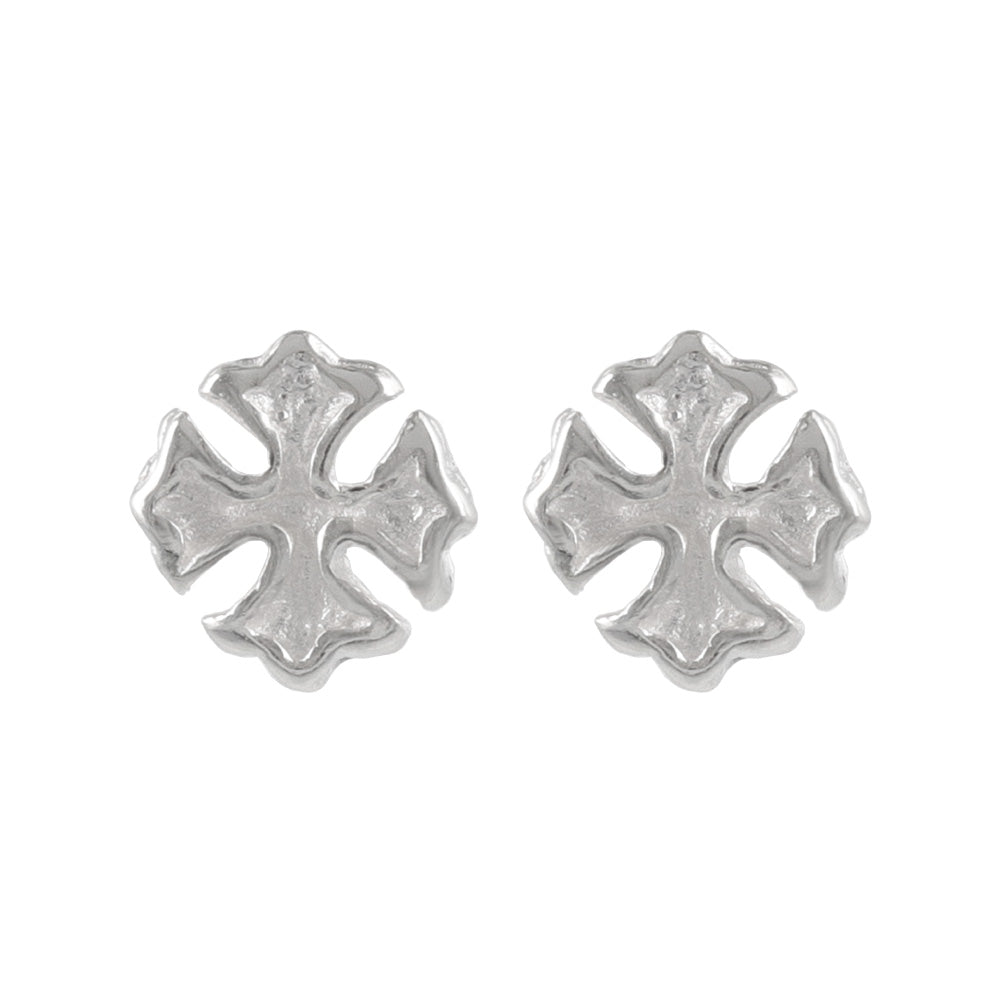 925 Silver Mini Cross Studs