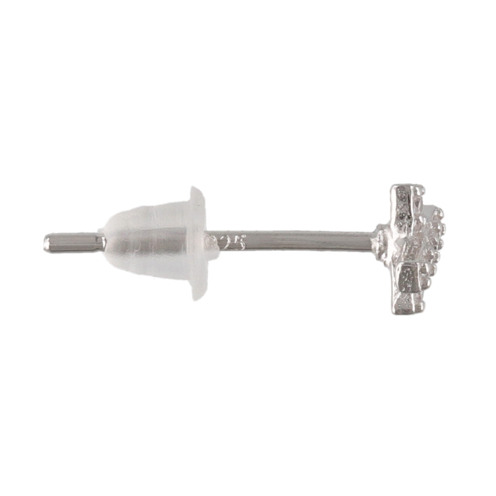 925 Silver Mini CZ Crossover Studs