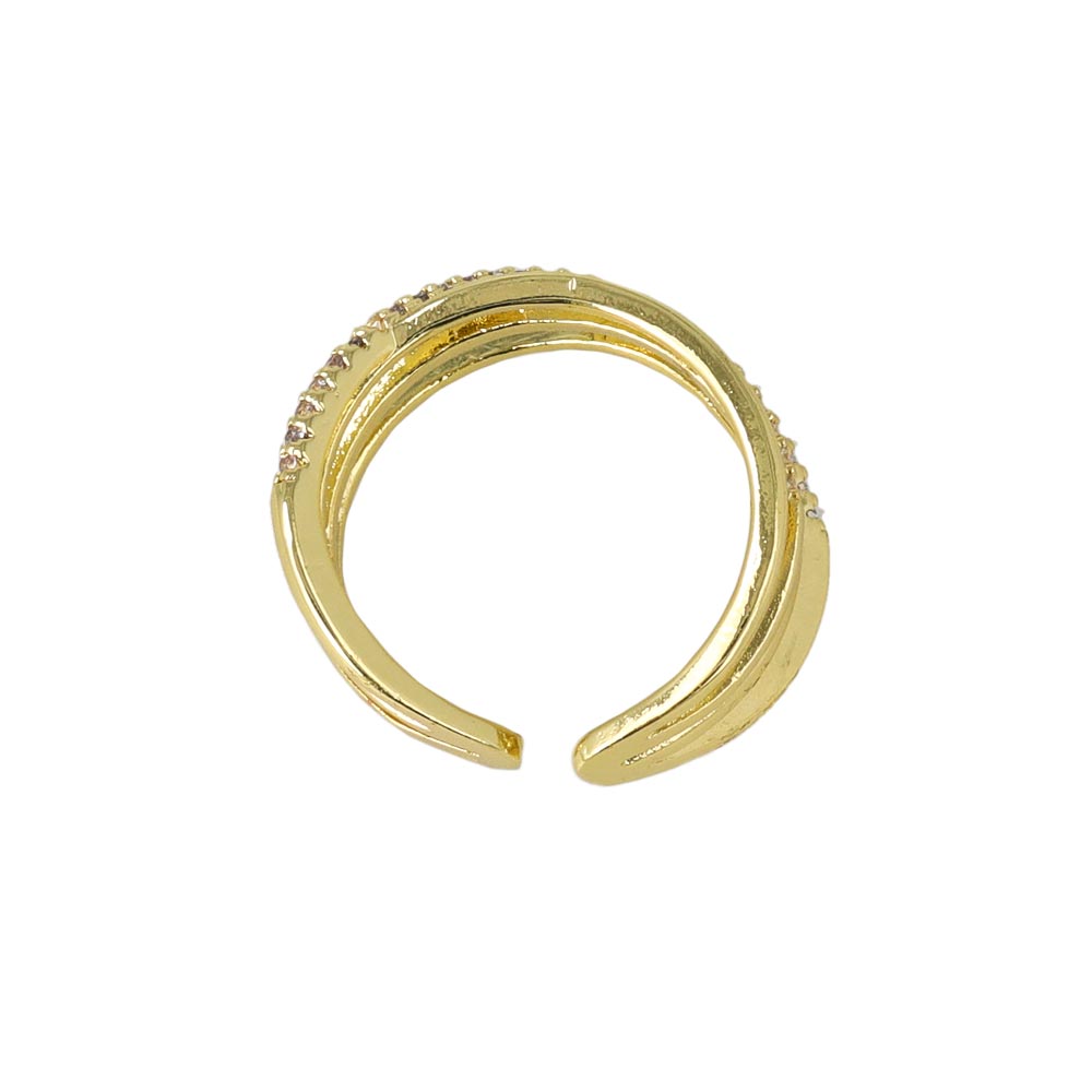 CZ Cut Out Open Ring