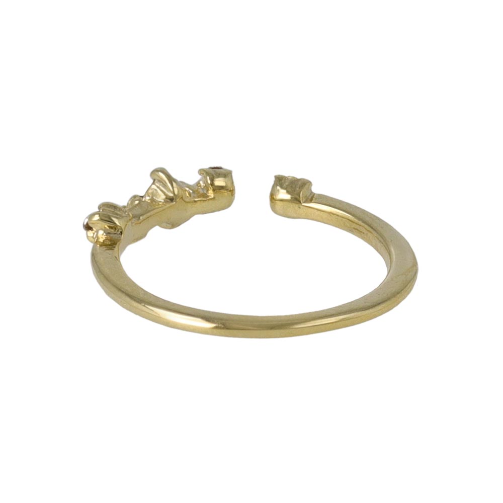 Multi Stone Open Pinky Ring