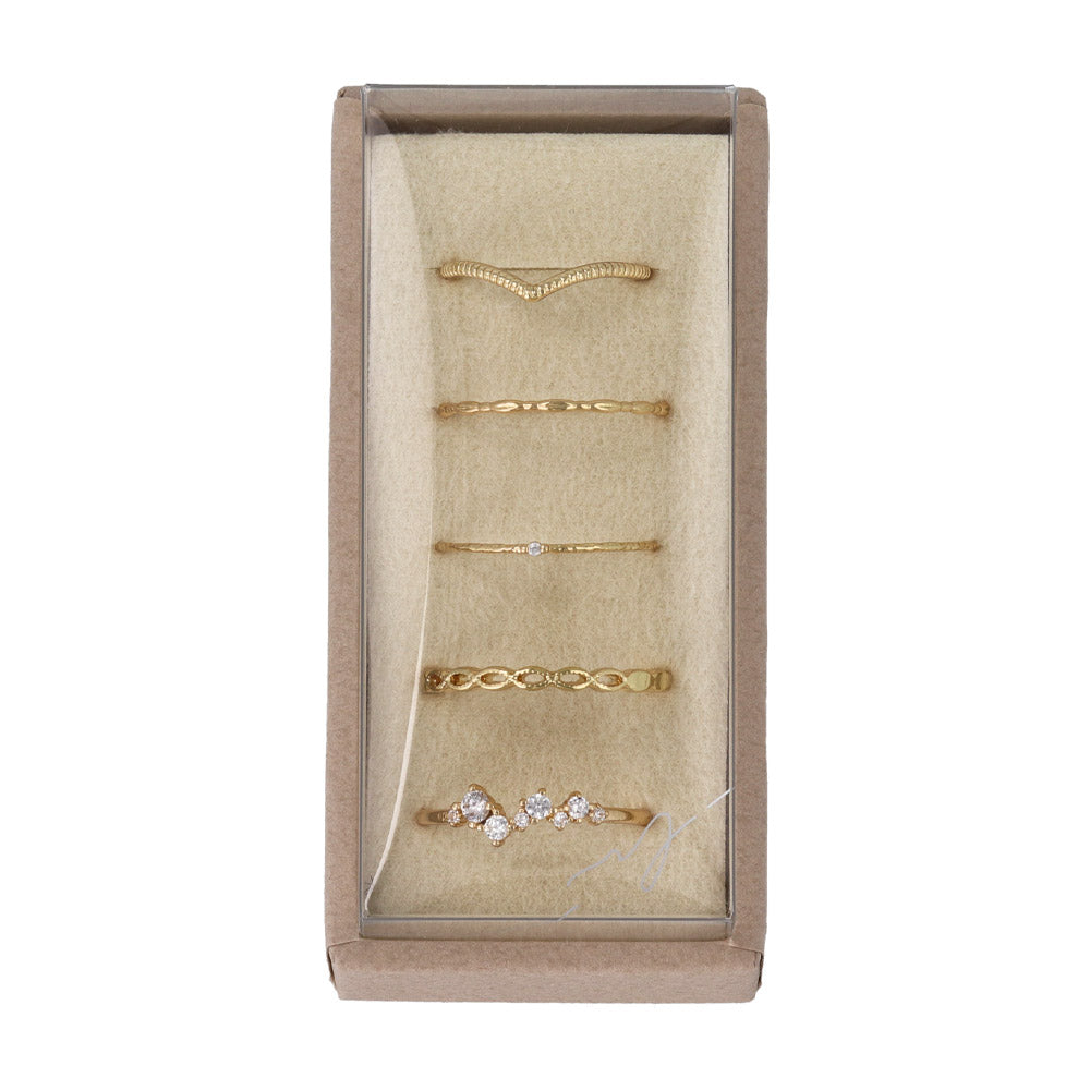 Glamorous Ring Stack Set