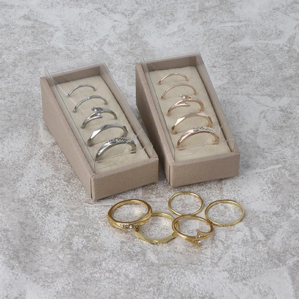 Sculptural Ring Stack Set