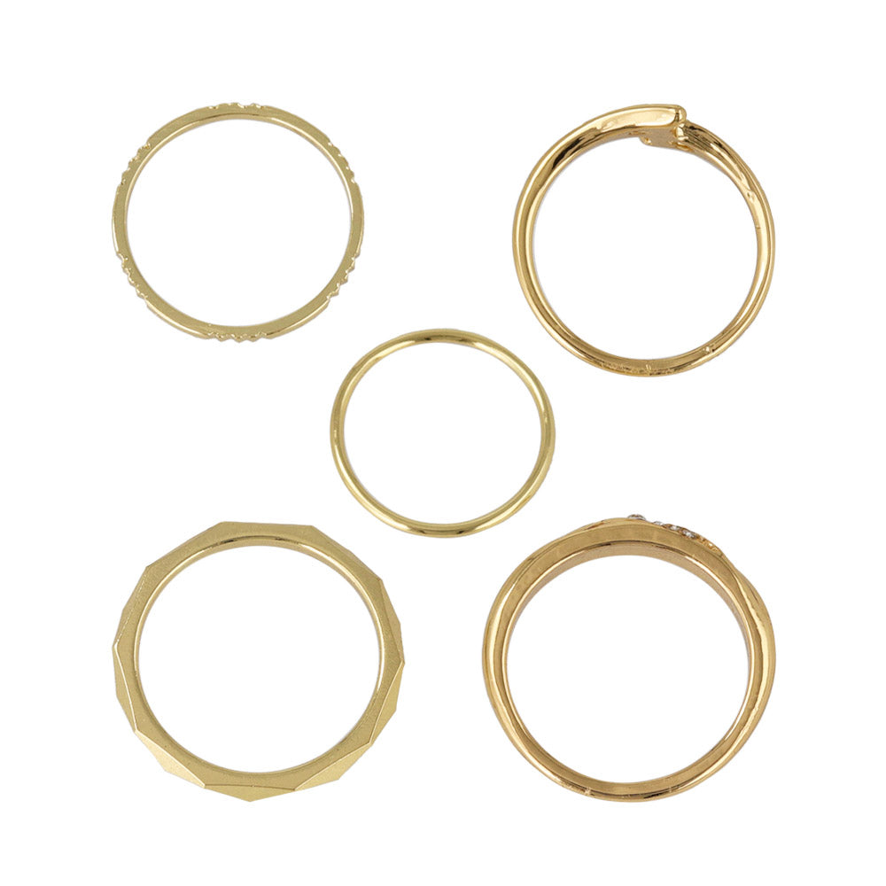 Sculptural Ring Stack Set