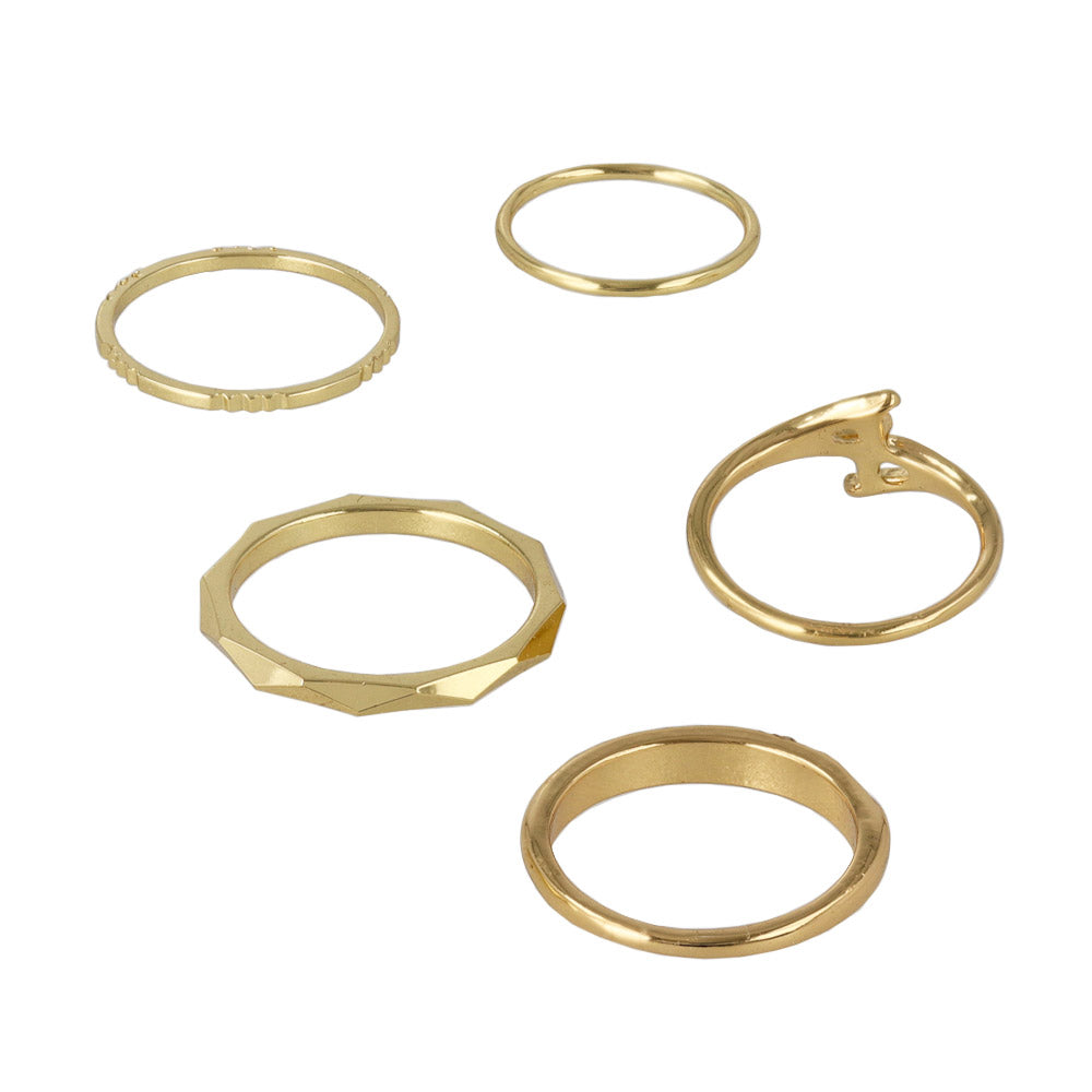 Sculptural Ring Stack Set