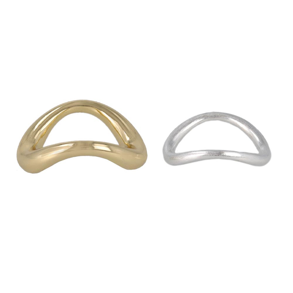 Mixed Metal Finish Ring Set
