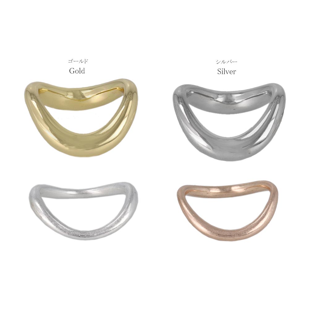 Mixed Metal Finish Ring Set