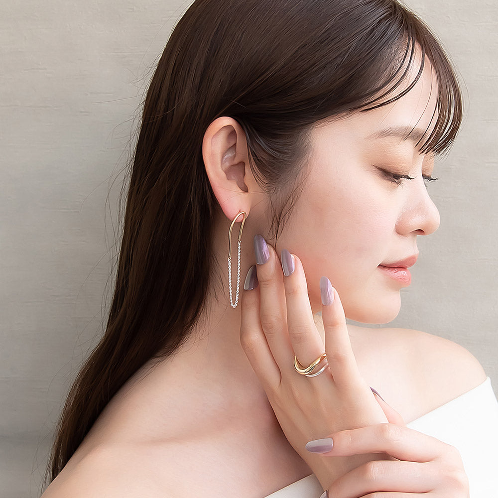 Mixed Metal Finish Ring Set